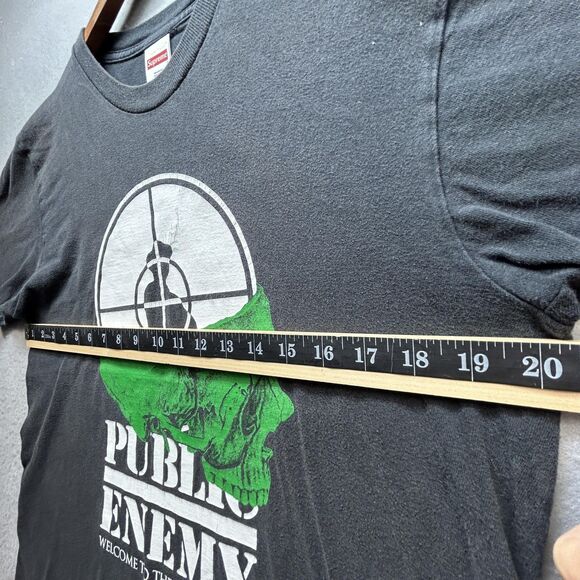 Supreme Undercover Shirt Mens Medium Black Public Enemy Terrordome Made USA Tee - Picture 4 of 10